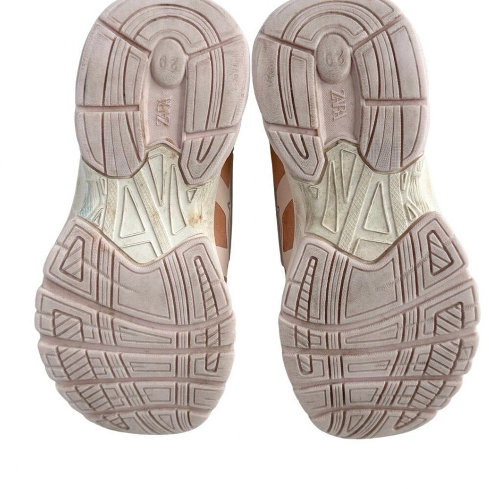 Zara Kids Colorblock Sneakers Girls EU 29 (~11.5-12) Pink Chunky Athletic Shoes - Picture 8 of 9